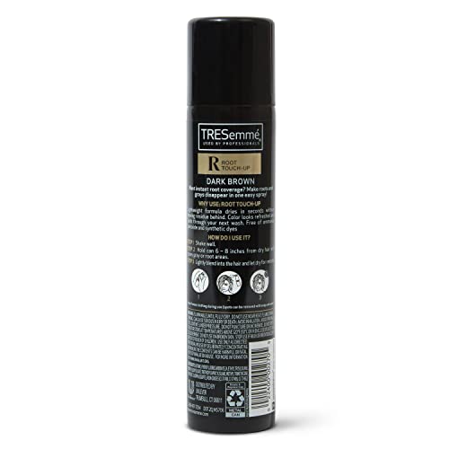 TRESemmé Root Touch-Up Temporary Hair Color Dark Brown Hair Ammonia-free, Peroxide-free Root Cover Up Spray 2.5 oz