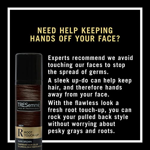 TRESemmé Root Touch-Up Temporary Hair Color Dark Brown Hair Ammonia-free, Peroxide-free Root Cover Up Spray 2.5 oz