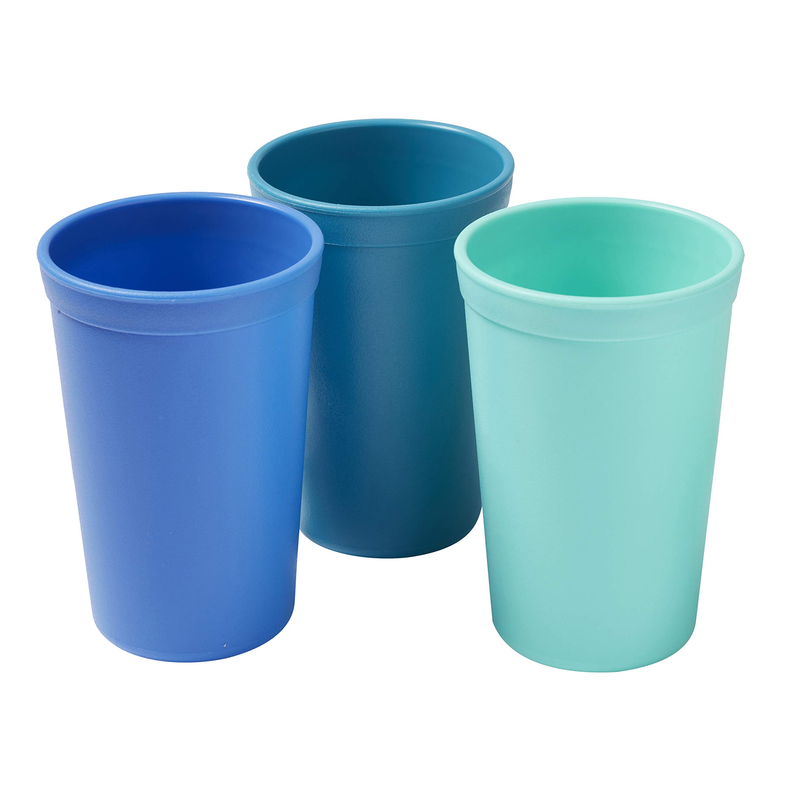 ECR4Kids My First Meal Pal Drinking Cups, Kids Plastic Tableware, Stackable And Dishwasher Safe, Stackable Tumblers For Baby, Toddler And Child Feeding, 3-Pack - Tropical