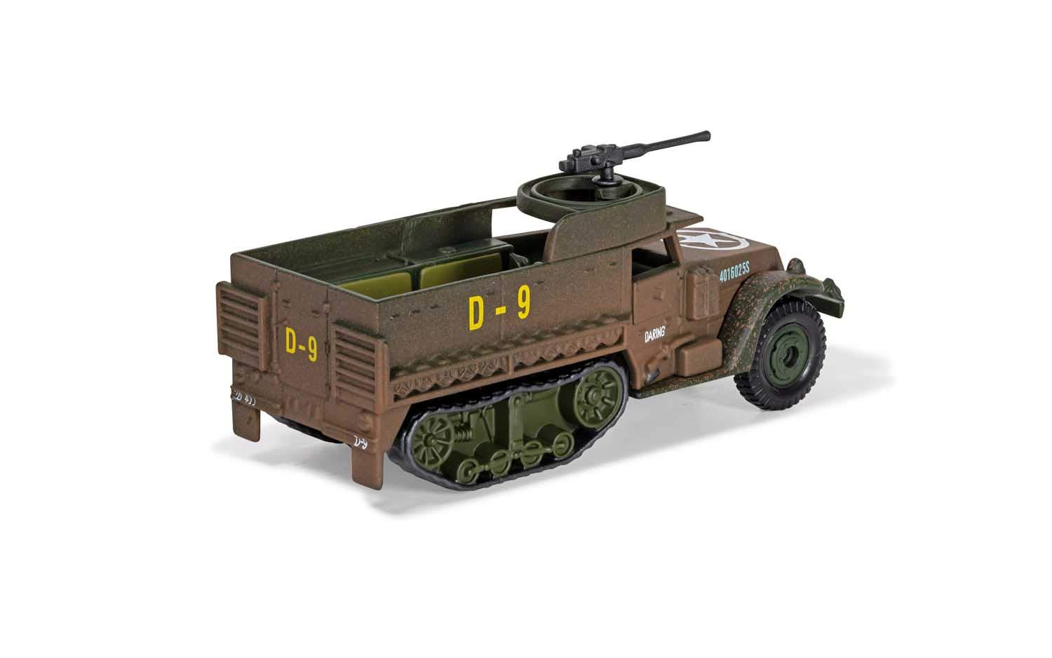 Corgi Diecast M3 Half Track Normandy D-Day WWII Military Legends in Miniature Fit The Box Scale CS90631