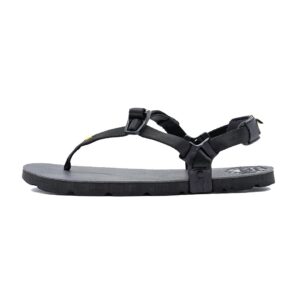 LUNA Sandals MONO Winged Edition | Minimalist Running and Hiking Sandals - Lightweight 5.9 oz Comfortable Sandals for Men and Women | Adjustable Fit (Black, numeric_10)