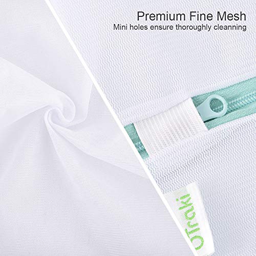 OTraki Mesh Laundry Bag for Delicates 2 Pack Garment Wash Bag 24 x 32 inch Zippered Large Washing Machine Bags for Sweater Dirty Clothes Washer Dryer Net Protector Travel College Dorm Organizer