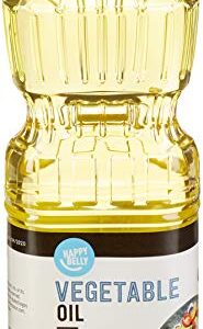 Amazon Brand - Happy Belly Soybean Vegetable Oil, 48 fl oz (Pack of 1)