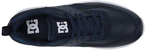 DC Women's E.TRIBEKA Platform Skate Shoe, Navy, 11 M US