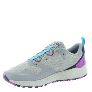 new balance women's nitrel v3 running shoe, steel/voltage violet, 7 m us