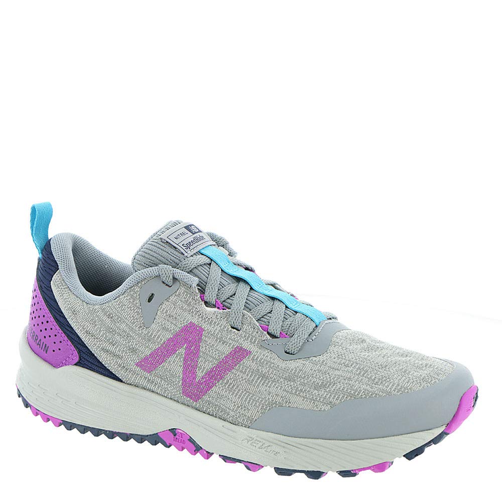 New Balance Women's Nitrel V3 Running Shoe, Steel/Voltage Violet, 7 M US