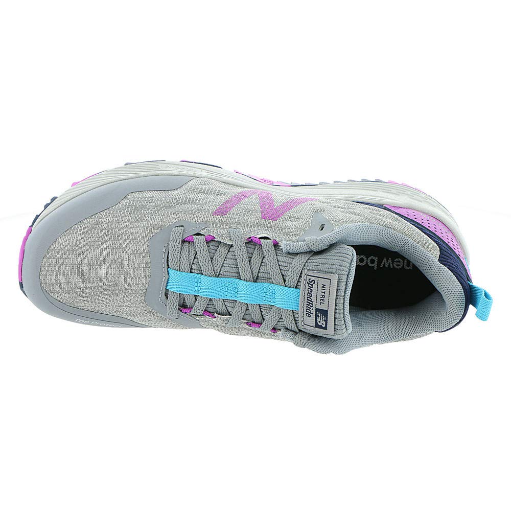 New Balance Women's Nitrel V3 Running Shoe, Steel/Voltage Violet, 7 M US