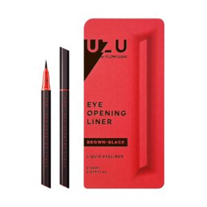 flowfushi uzu eye opening liner liquid eyeliner (brown black)