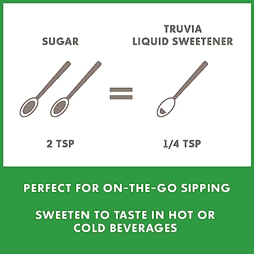 Truvia Organic Zero-Calorie Liquid Stevia Sweetener, 2.7 fluid ounce bottle, Vanilla flavor