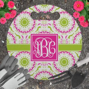 YouCustomizeIt Personalized Pink & Green Suzani Gardening Knee Cushion