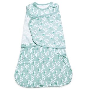 aouha sleepsack swaddle,adjustable wearable baby sleep sack xl,miracle swaddle for babies large,100% cotton,6-12 months(green)