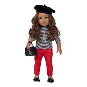adora amazon exclusive amazing girls collection, 18” realistic doll with changeable outfit and movable soft body, birthday gift for kids and toddlers ages 6+ - animal lover lucy