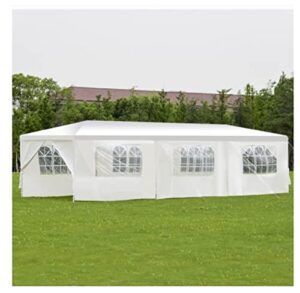 teekland 10' x 30' waterproof party tent,practical outdoor tent for parties, outdoor gazebo bbq shelter pavilion with 5 removable sidewalls