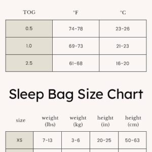 KYTE BABY Unisex Rayon Made From Bamboo Sleep Bag for Babies and Toddlers, 1.0 Tog (Medium, Sage)