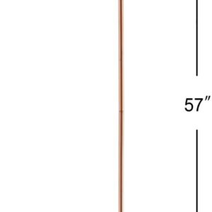 JONATHAN Y JYL6113A Brandon 57" Metal Task LED Floor Lamp, Contemporary, Transitional, Modern, Minimalist, Office, Living Room, Dining Room, Bedroom, Kitchen, Foyer, Hallway, Copper