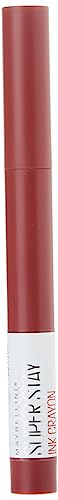 Maybelline Super Stay Ink Crayon Lipstick Makeup, Precision Tip Matte Lip Crayon with Built-in Sharpener, Longwear Up To 8Hrs, Make It Happen, Berry Red, 1 Count