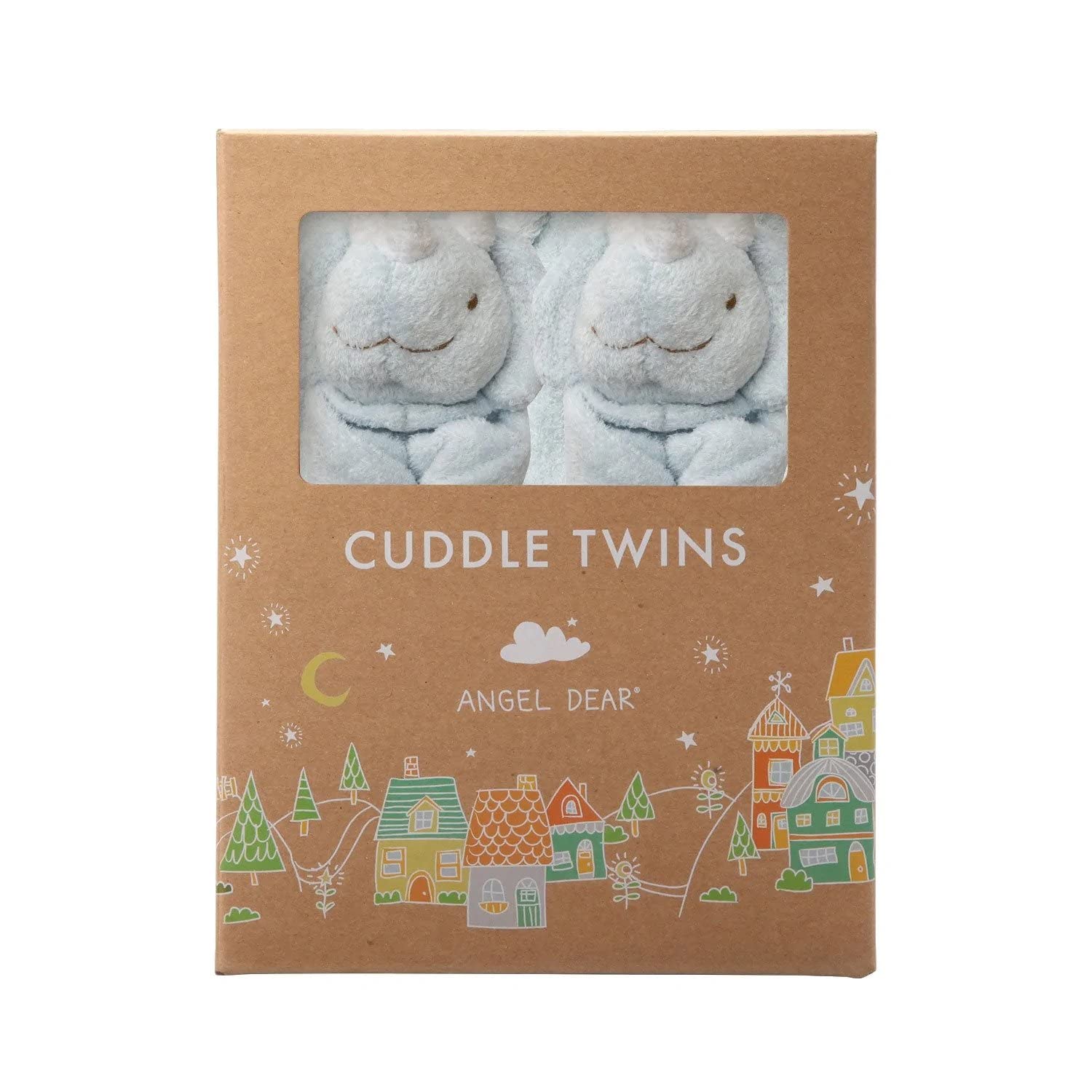 Angel Dear - Blue Dino, Cuddle Twins Set