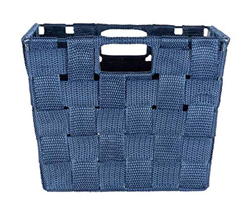 Wenko Adria S Storage Basket White Polypropylene 30 x 15 x 20 cm, blue, Small