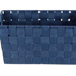 Wenko Adria S Storage Basket White Polypropylene 30 x 15 x 20 cm, blue, Small