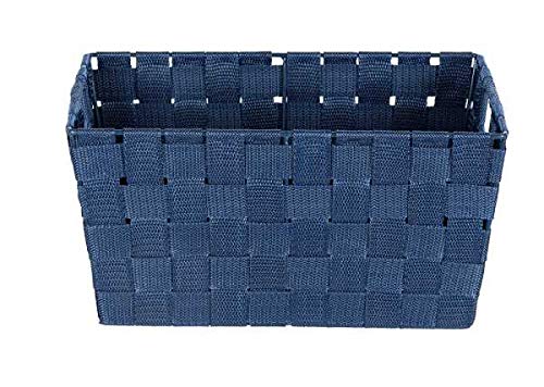 Wenko Adria S Storage Basket White Polypropylene 30 x 15 x 20 cm, blue, Small