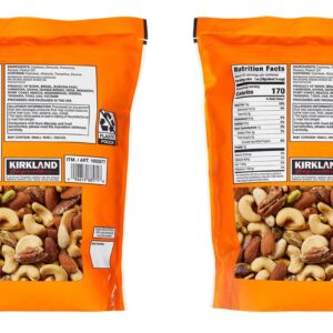 Kirkland Signature QNKDQK Extra Fancy Unsalted Mixed Nuts 2.5 (LB), 2 Pack of 40 Ounce, 99451458768