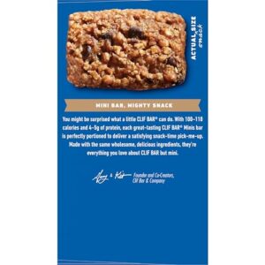 Clif Bar Minis - Chocolate Chip - Made with Organic Oats - 4g Protein - Non-GMO - Plant Based - Snack-Size Energy Bars - 0.99 oz. (20 Pack)