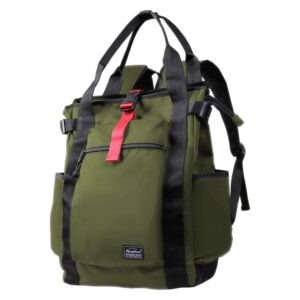 rangeland unisex laptop tote backpack convertible lightweight nylon water-resistant everyday shoulder tote bag backpack with water bottle pocket work travel, blue navy