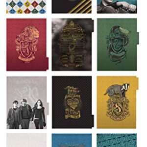 Paper House Productions Harry Potter 12 Month Undated 9.5" Planner with Month and Event Flag Stickers - Hogwarts at Night