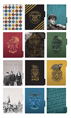 Paper House Productions Harry Potter 12 Month Undated 9.5" Planner with Month and Event Flag Stickers - Hogwarts at Night