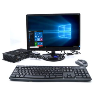 IDEARACE Silent Gaming PC, Intel i5 CPU Personal Computer, 8GB RAM, 512GB SSD, 4xCOM RS232, 2xNICs, HD&VGA, Metal Case, W-11 Pro