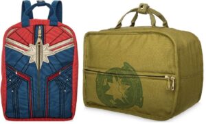new marvel's captain marvel reversible mini backpack and handbag for women