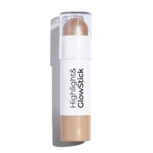 mcobeauty highlight and glow stick - luminous cream balm highlighter stick - illuminating cheek contour with dewy finish - formulated with ultra fine, light reflecting particles - champagne - 0.35 oz