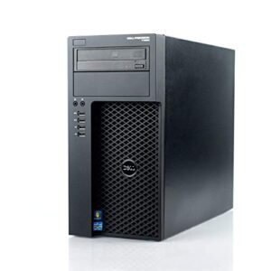 dell precision t1650 tower workstation business desktop computer, intel quad-core i7-3770 up to 3.90 ghz, 8gb ram, 1tb hdd, dvd, wifi, usb 3.0, windows 10 professional (renewed)