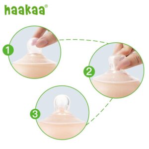 haakaa Silicone Nipple Corrector Stronger Suction for Flat and Inverted Nipples BPA PVC and Phthalate Free