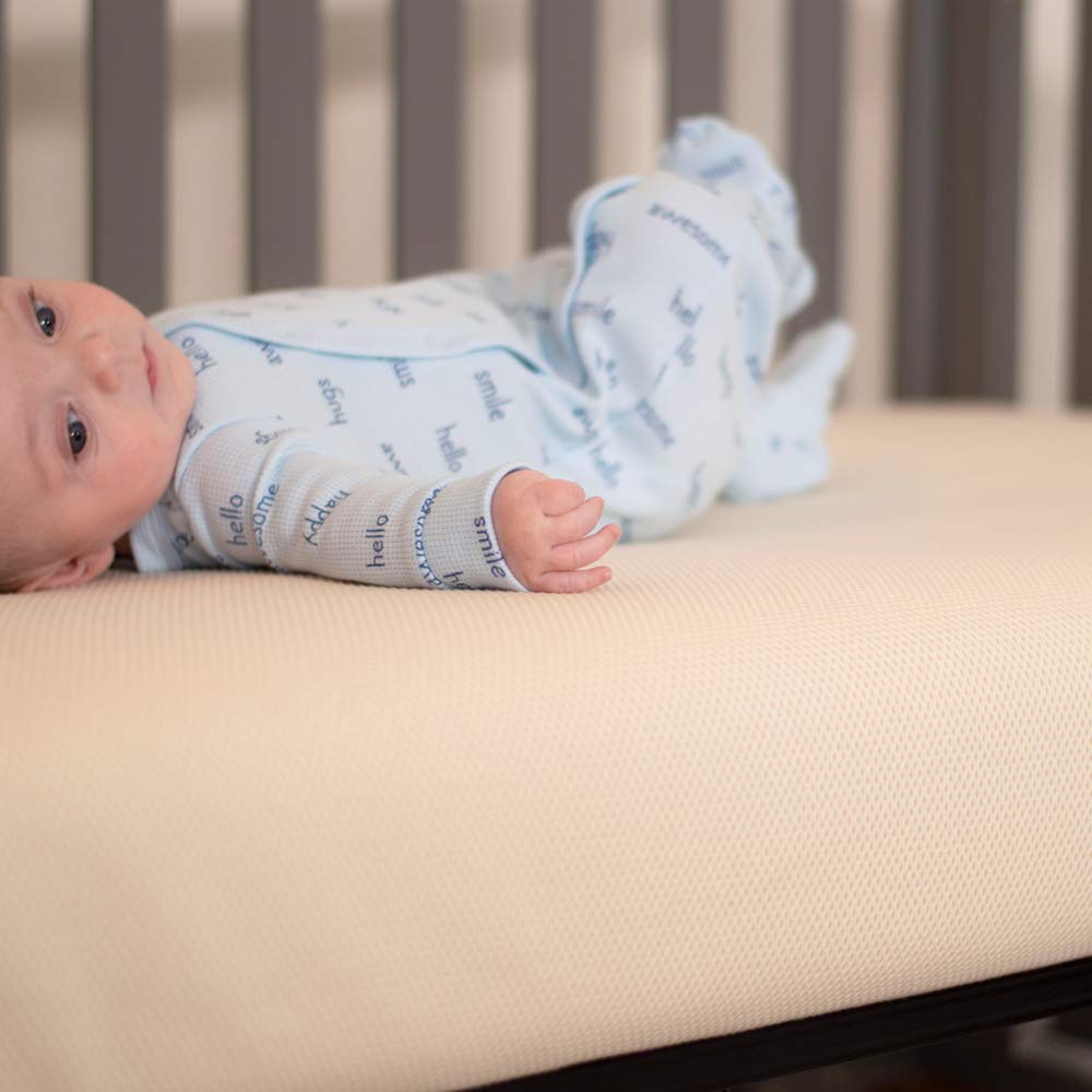 Naturepedic Organic Crib Mattress - 2-Stage 252 Coil Infant & Toddler Mattress with Protector Pad - Waterproof, Breathable & Non-Toxic Mattress for Baby and Toddler Bed