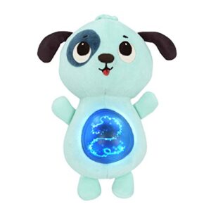b. toys- b. baby –baby soothing plush dog- gloiwng tummy with lights & sounds- twinkle tummies dog–6 months +