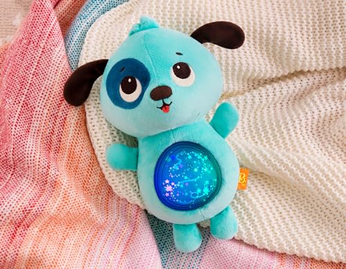 B. toys- B. baby –Baby Soothing Plush Dog- Gloiwng Tummy with Lights & Sounds- Twinkle Tummies Dog–6 Months +