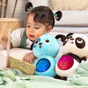 B. toys- B. baby –Baby Soothing Plush Dog- Gloiwng Tummy with Lights & Sounds- Twinkle Tummies Dog–6 Months +