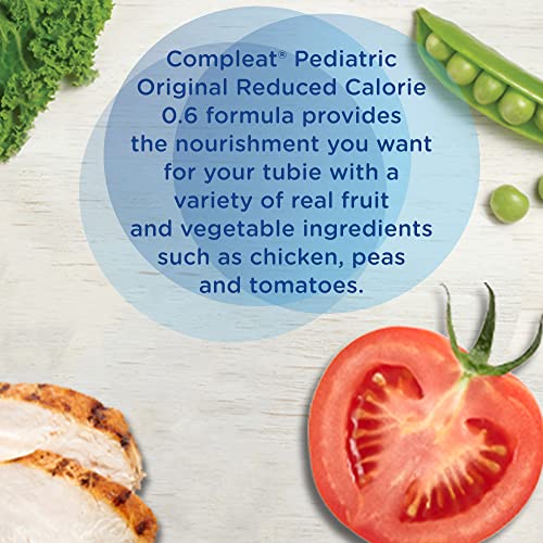 Compleat Pediatric Reduced Calorie Tube Feeding Formula, Unflavored, 8.45 Fl Oz (Pack of 24)