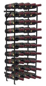 sorbus wine rack freestanding floor - wine bottle holder holds 40 bottles of wine - 40 bottle capacity wine storage for any bar, wine cellar, kitchen, dining room