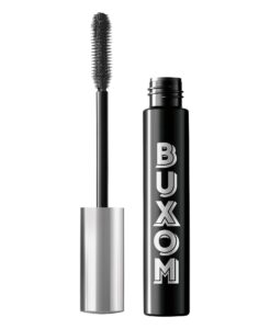 buxom lash waterproof volumizing mascara for 3x more volume, voluminous & lengthening waterproof mascara for lash lift, cruelty-free, black