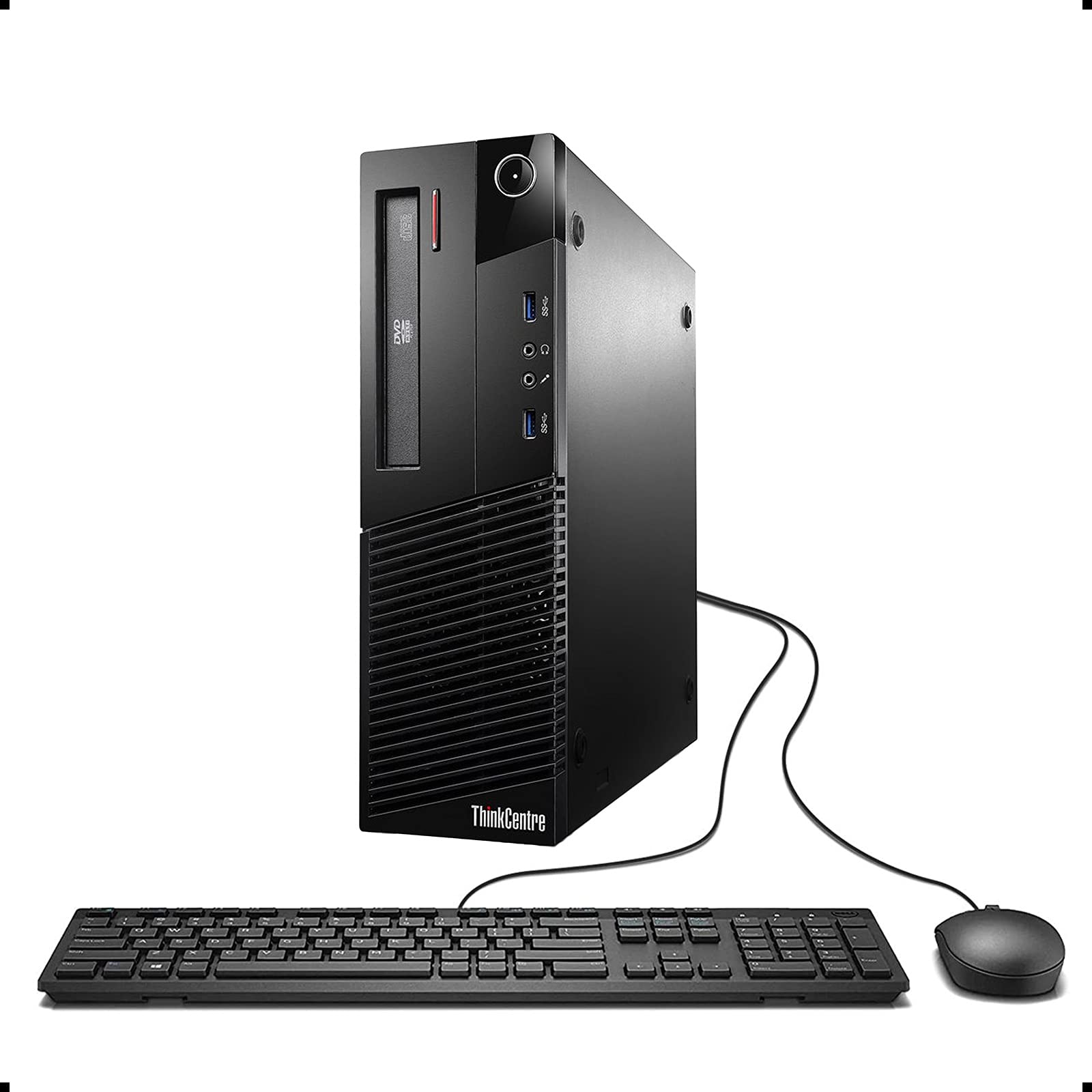 Lenovo ThinkCentre M93p Business Class Desktop, Quad Core i7 4770 3.4Ghz, 16GB DDR3 RAM, 512GB SSD Hard Drive, DVD-RW, Windows 10 (Renewed)