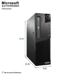 Lenovo ThinkCentre M93p Business Class Desktop, Quad Core i7 4770 3.4Ghz, 16GB DDR3 RAM, 512GB SSD Hard Drive, DVD-RW, Windows 10 (Renewed)