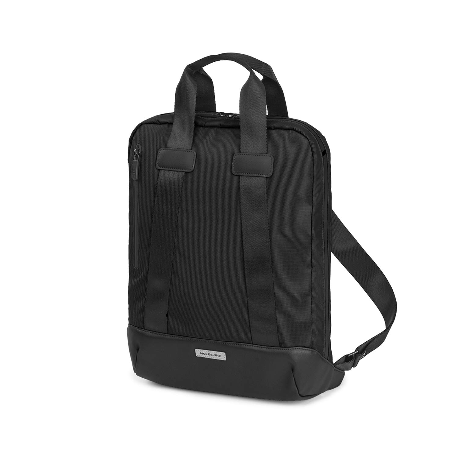 Moleskine ET926MTDBVK6 Business Backpack, Holds 15-Inch Laptops, Moss Green, Metro, Vertical Device Bag, Black