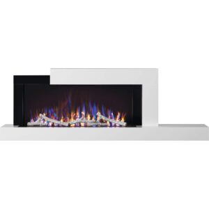 napoleon stylus 60 inch wall mount electric fireplace - white, nefp32-5019w