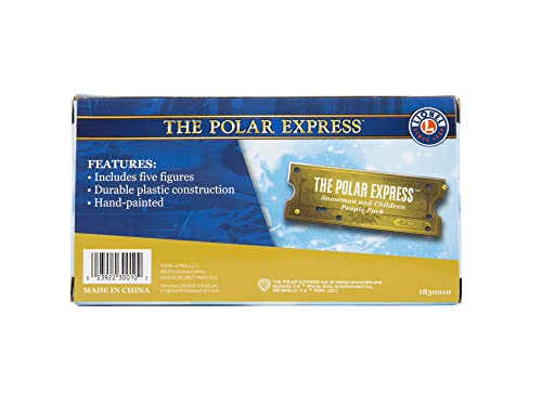 Lionel The Polar Express, Electric O Gauge Model Train Accessories, Snowman & Children Pack (1830010)