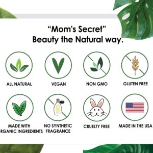 Mom's Secret 100% Natural Blush, Organic, Vegan, Gluten Free, Natural Pressed Blush, Cruelty Free, Made in the USA, 0.18 oz (Dusty Rose)