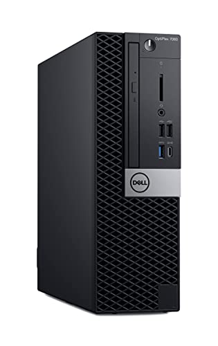 Dell OP7060SFFXP0PY OptiPlex 7060 SFF Desktop Computer with Intel Core i5-8500 3 GHz Hexa-core, 8GB RAM, 256GB SSD (Renewed)