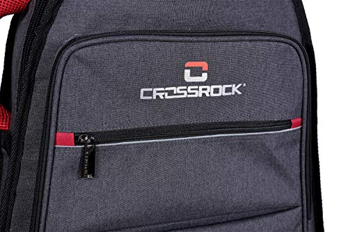 Crossrock CRSG107D Dreadnought Guitar Bag, 10mm Padding, Backpack Available, Dark Grey (CRSG107DGR)