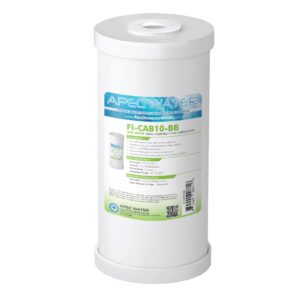 apec water systems 10" whole house high flow gac carbon replacement water filter (fi-cab10-bb)